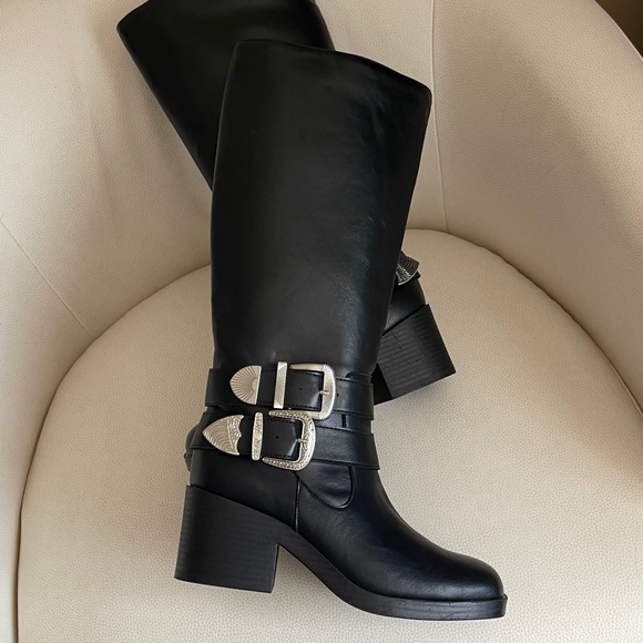 Wild Pair Shoes - NEW Wild Pair Buckk Buckle Moto Boots